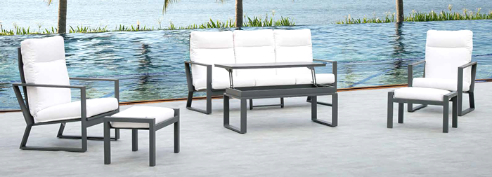 Michigan Aluminium Garden Sofa Set
