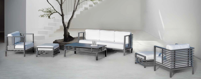 Grinvil Aluminium Garden Sofa Set