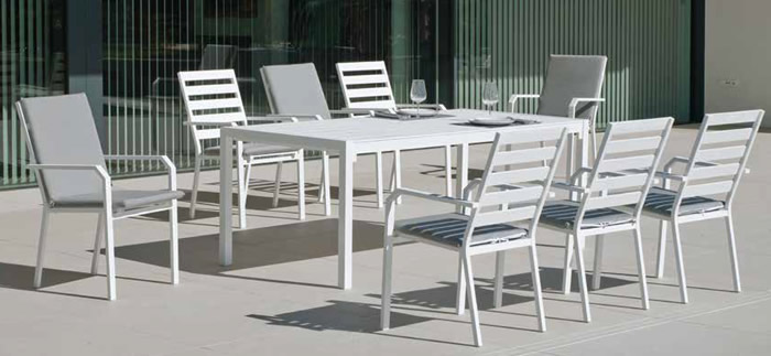 Hevea Aluminium Top Outdoor Dining Sets