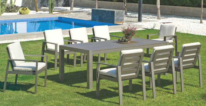 Hevea Aluminium Top Outdoor Dining Sets