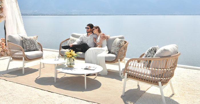 Joenfa Agua Del Mar Bari Luxury Garden Sofa Set