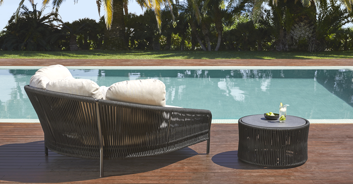 Point 1920 Weave Double Chaise Lounger