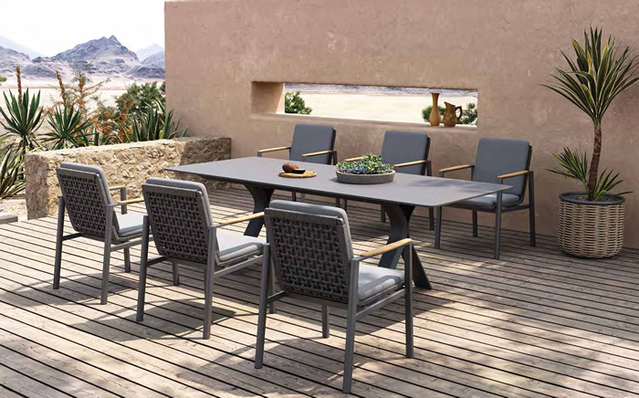 Rossano 240/300cm Dining Set
