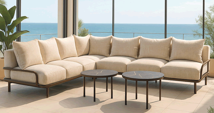 Brandon Aluminium Garden Sofa Set