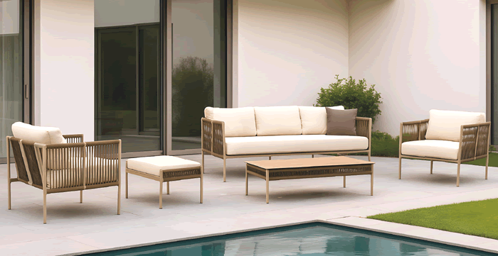 Java Aluminium Garden Sofa Set
