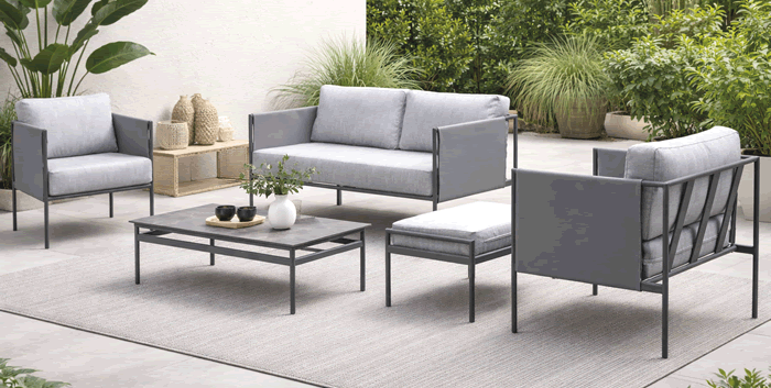 Lublian Aluminium Garden Sofa Set
