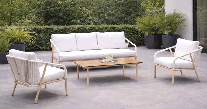 Melbourne Aluminium Garden Sofa Set
