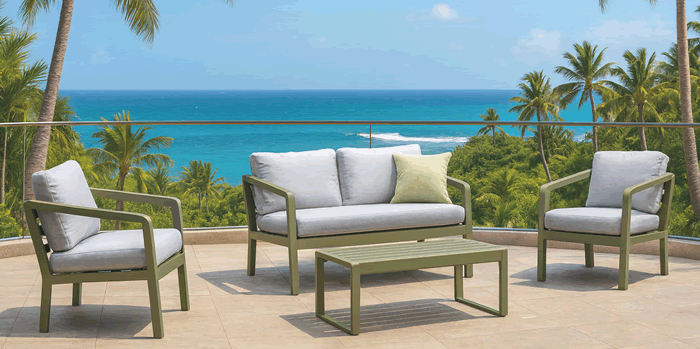 Portofino Aluminium Garden Sofa Set
