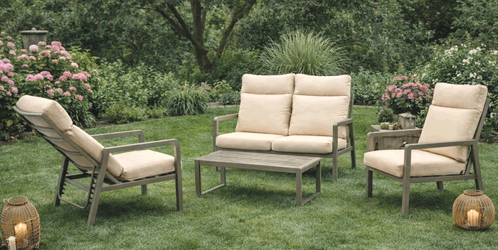 Vorium Aluminium Garden Sofa Set