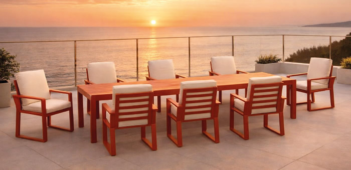 Hevea Aluminium Top Outdoor Dining Sets