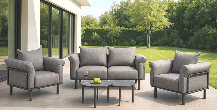 Brandon Aluminium Garden Sofa Set