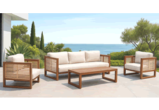 Mariet Aluminium Garden Furniture Mariet Aluminium Corner Sofa Set
