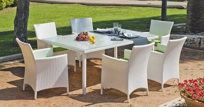 Hevea Sandra Rattan Garden Dining Sets - La Zenia Spain